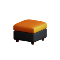 Ottoman 3d with white background png