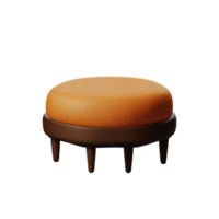 Ottoman 3d with white background png