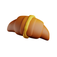 The traditional croissant png