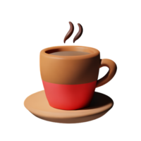 Cup of coffee with steam png