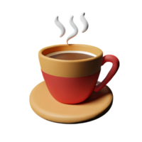 Cup of coffee with steam png