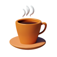 Cup of coffee with steam png