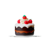 torta e Cupcake con ciliegia e fragola png