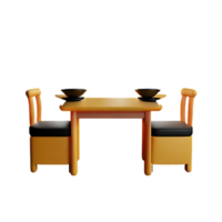 moderne table et chaise isoler png