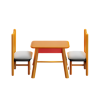 modern tafel en stoel isoleren png