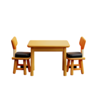 moderne table et chaise isoler png