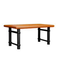 Modern table and chair isolate png