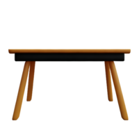 Modern table and chair isolate png