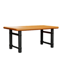 Modern table and chair isolate png