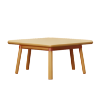 Modern table and chair isolate png