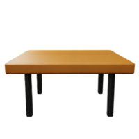 Modern table and chair isolate png