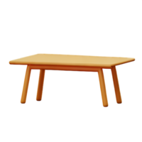 Modern table and chair isolate png