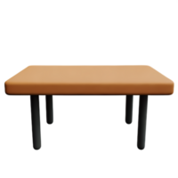 Modern table and chair isolate png