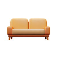 Modern sofa isolate on white background png