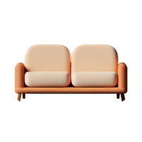 Modern sofa isolate on white background png