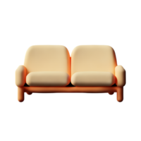 Modern sofa isolate on white background png