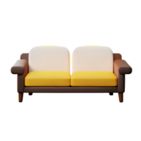 Modern sofa isolate on white background png