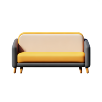 Modern sofa isolate on white background png