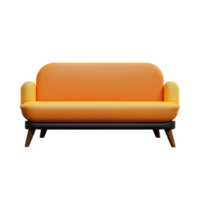 Modern sofa isolate on white background png