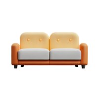 Modern sofa isolate on white background png