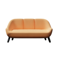 Modern sofa isolate on white background png