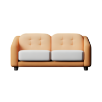 Modern sofa isolate on white background png