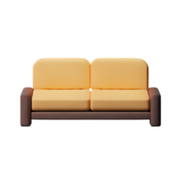 Modern sofa isolate on white background png