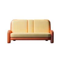 Modern sofa isolate on white background png