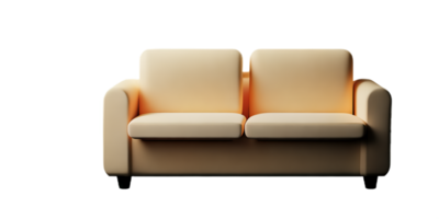 Modern sofa isolate on white background png