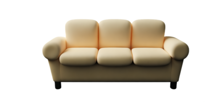 Modern sofa isolate on white background png