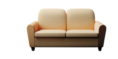 Modern sofa isolate on white background png