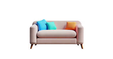 Modern sofa isolate on white background png