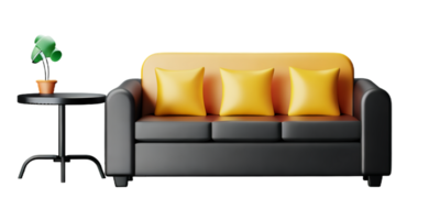 modern Sofa isolieren auf Weiß Hintergrund png