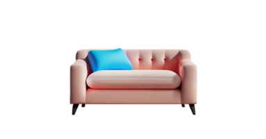 Modern sofa isolate on white background png