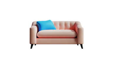 Modern sofa isolate on white background png