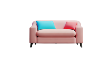 Modern sofa isolate on white background png