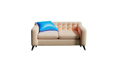 Modern sofa isolate on white background png