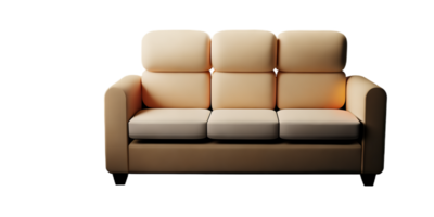 Modern sofa isolate on white background png