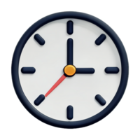 das Uhr isoliert auf Weiß png