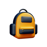 School backpack isolated with white background png