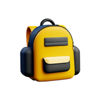 School backpack isolated with white background png