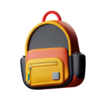 School backpack isolated with white background png