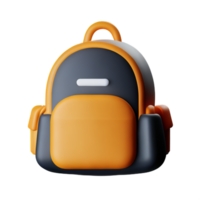 School backpack isolated with white background png