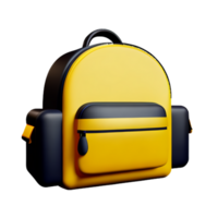 School backpack isolated with white background png