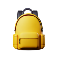 School backpack isolated with white background png