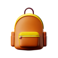 School backpack isolated with white background png