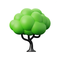 Illustration of a green tree png