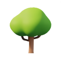 Illustration of a green tree png