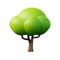 Illustration of a green tree png