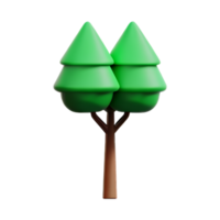 Illustration of a green tree png